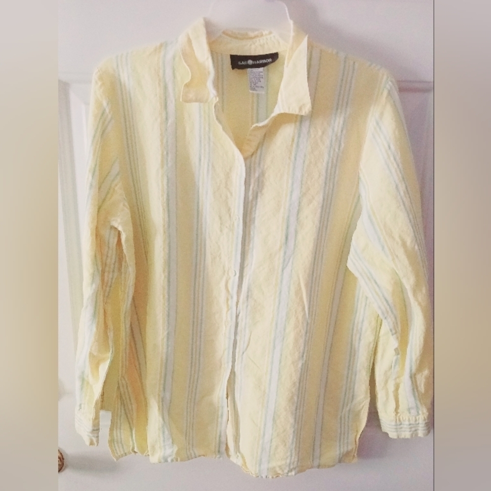 Sag Harbors Women's Button front Blouse/ Sz XL